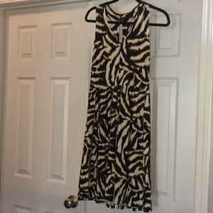 Ann Taylor animal print sleeveless dress